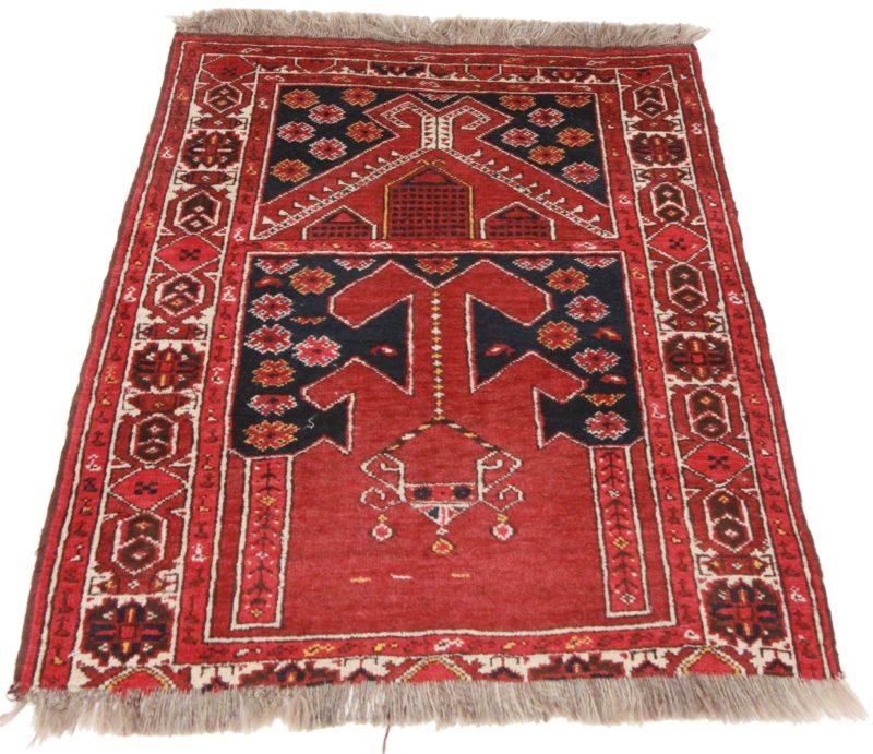 Vintage Tribal Wool Afghan Rug 9332.