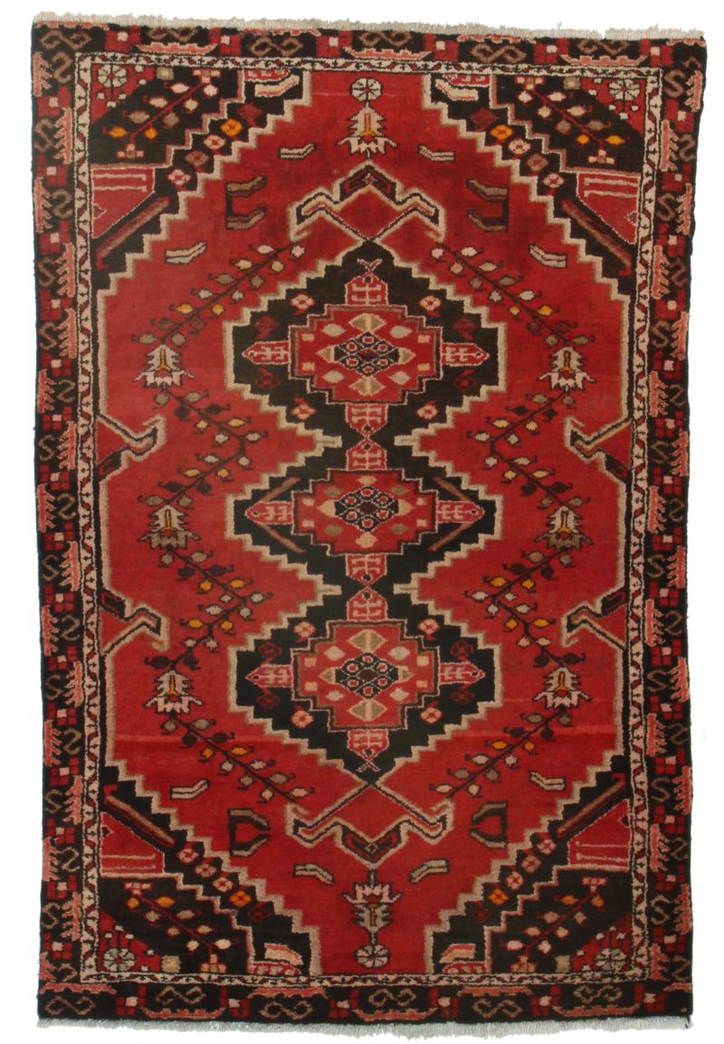 4 x 7 Vintage Persian Hamedan Rug 9856