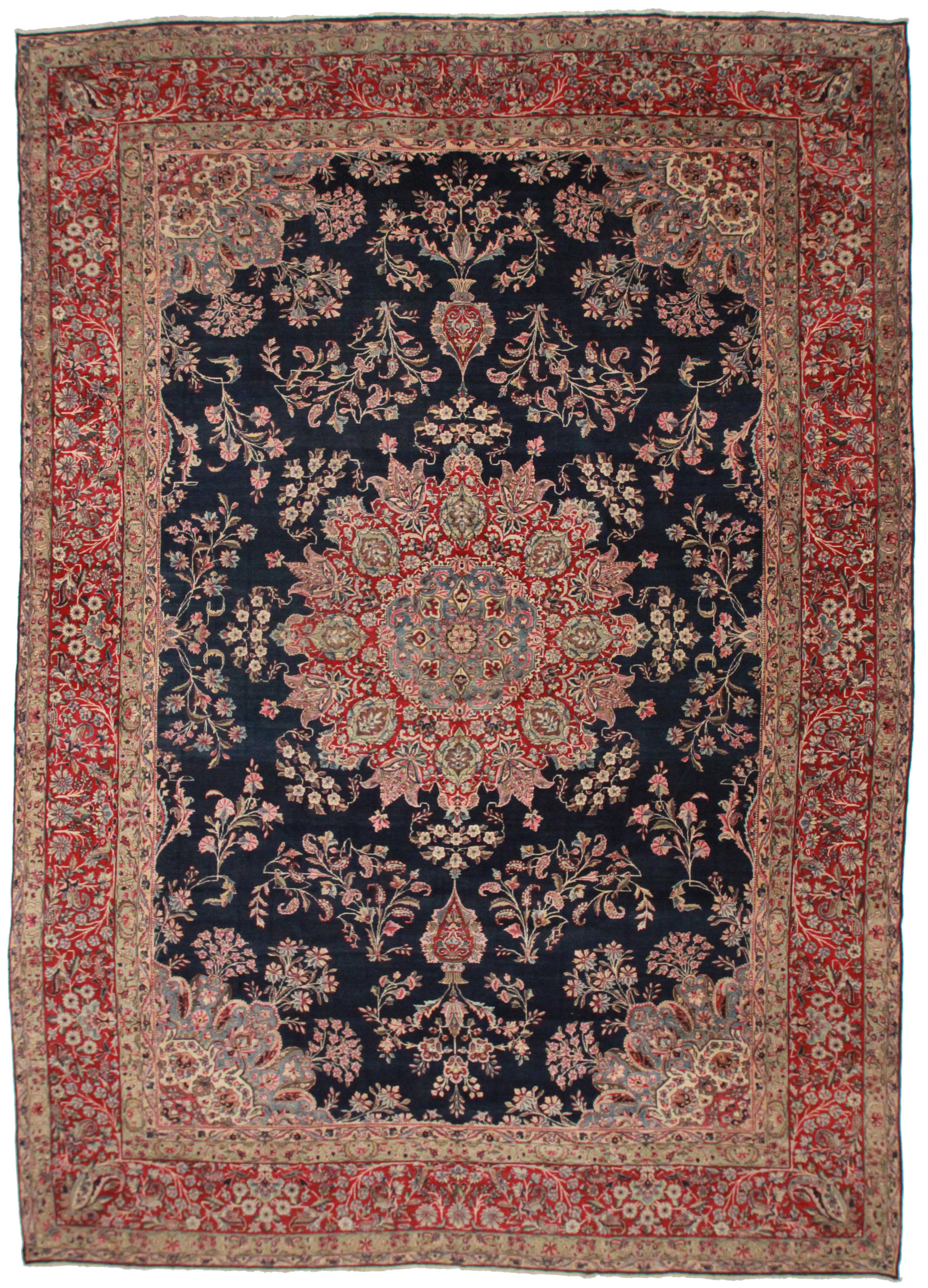 Antique Persian Kerman Rug 14107