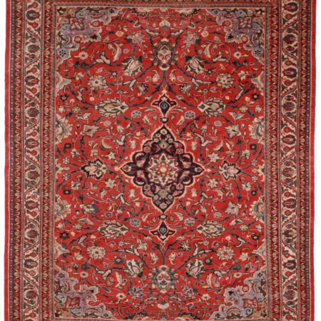 10 x 13 Vintage Persian Mahal Rug 12141