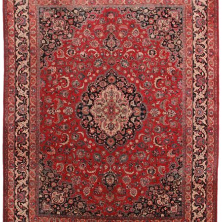 10 x 13 Vintage Persian Mashad Rug 11861