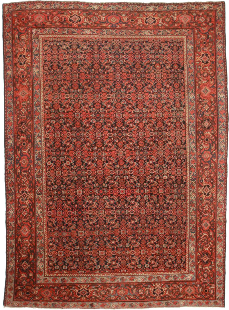 10 x 14 Antique Persian Mahal Rug 9510