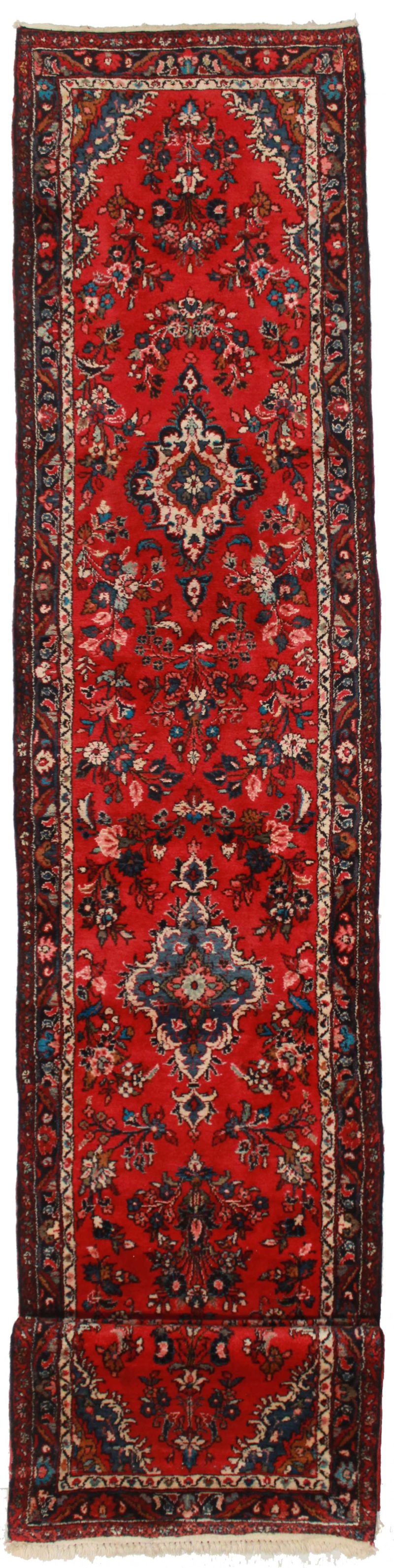 3 x 25 Vintage Persian Hamadan Runner 14200