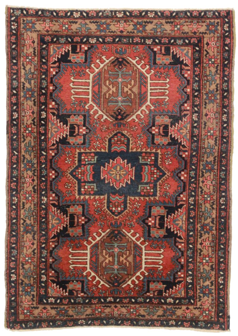 3 x 5 Antique Persian Karajeh Rug 13838