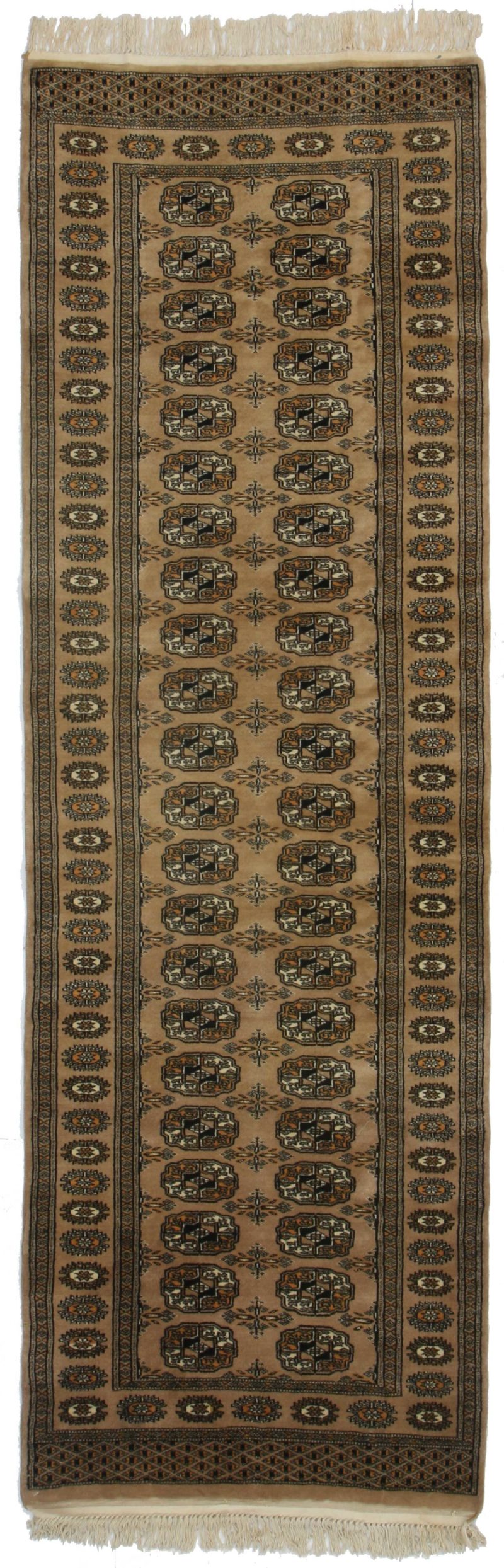 3 x 8 Vintage Bokhara Pakistani Rug 10821