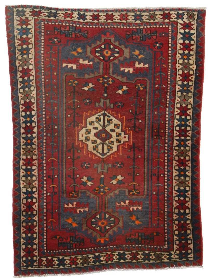 4 x 6 Antique Persian Hamedan Rug 9841