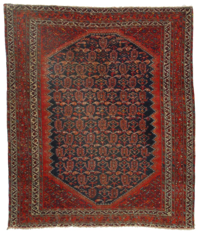 5 x 5 Antique Persian Malayer Rug 11059