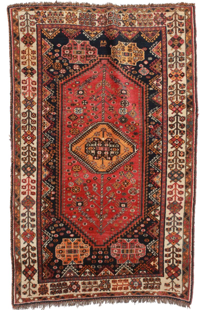 5 x 7 Vintage Persian Shiraz Wool Rug 10624 Exclusive Oriental Rugs