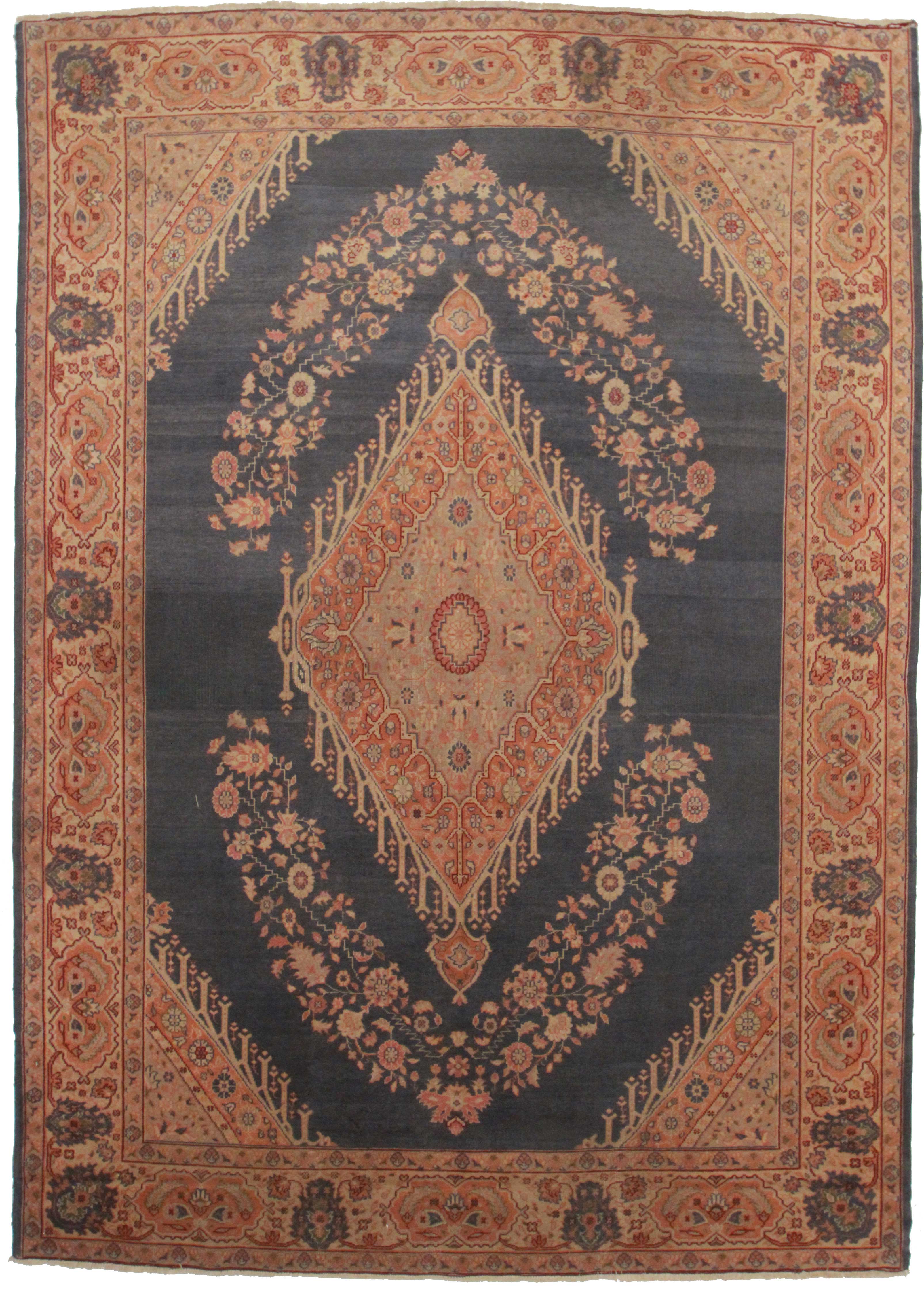 8 x 11 Antique Turkish Oushak Rug | Exclusive Oriental Rugs