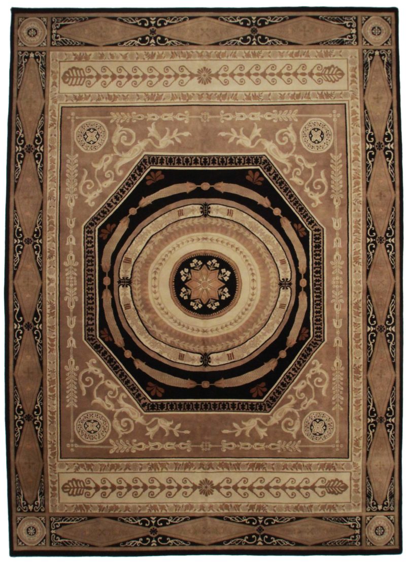10 x 14 Aubusson Style Hand Knotted Wool Rug 13911