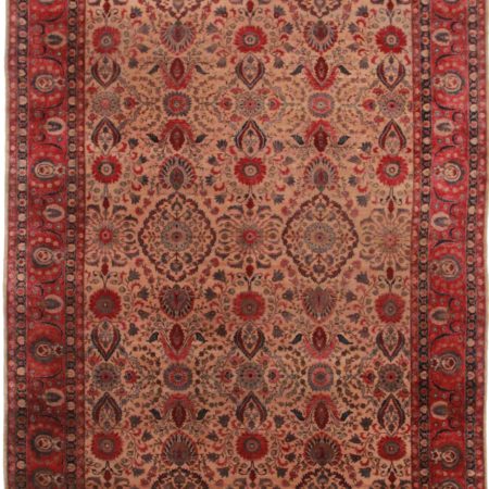 9 x 13 Antique Indian Agra Rug 12240