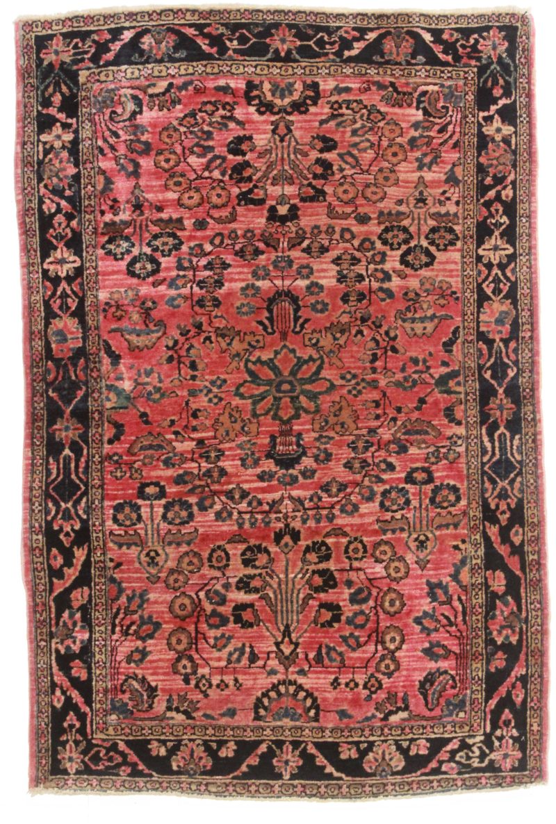 3 x 5 Antique Wool Persian Sarouk Rug 14125