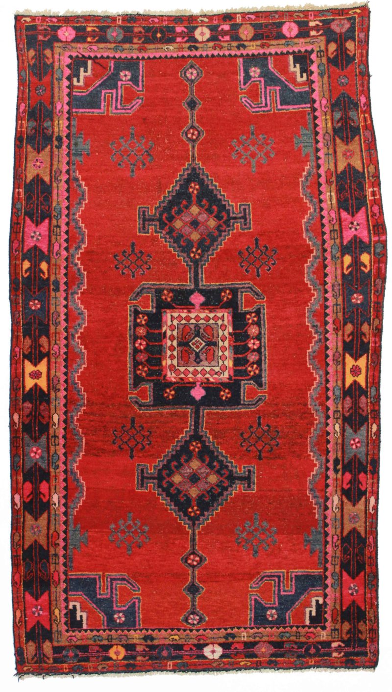 5 x 8 Antique Persian Hamadan Rug 9879