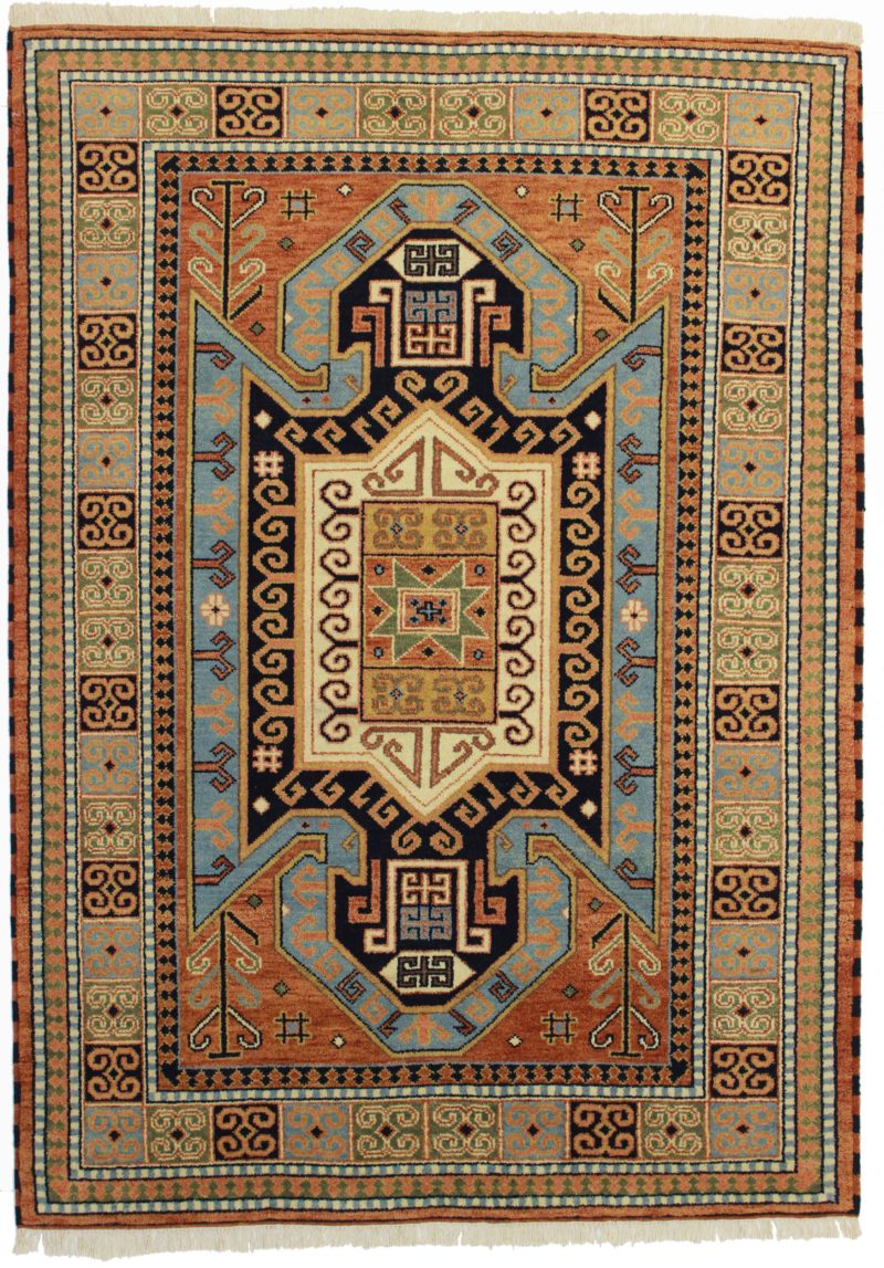 6 x 8 Vintage Transitional Wool Rug 13174