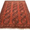 6 x 9 Vintage Hand Knotted Wool Turkman Rug 9292 - Image 2