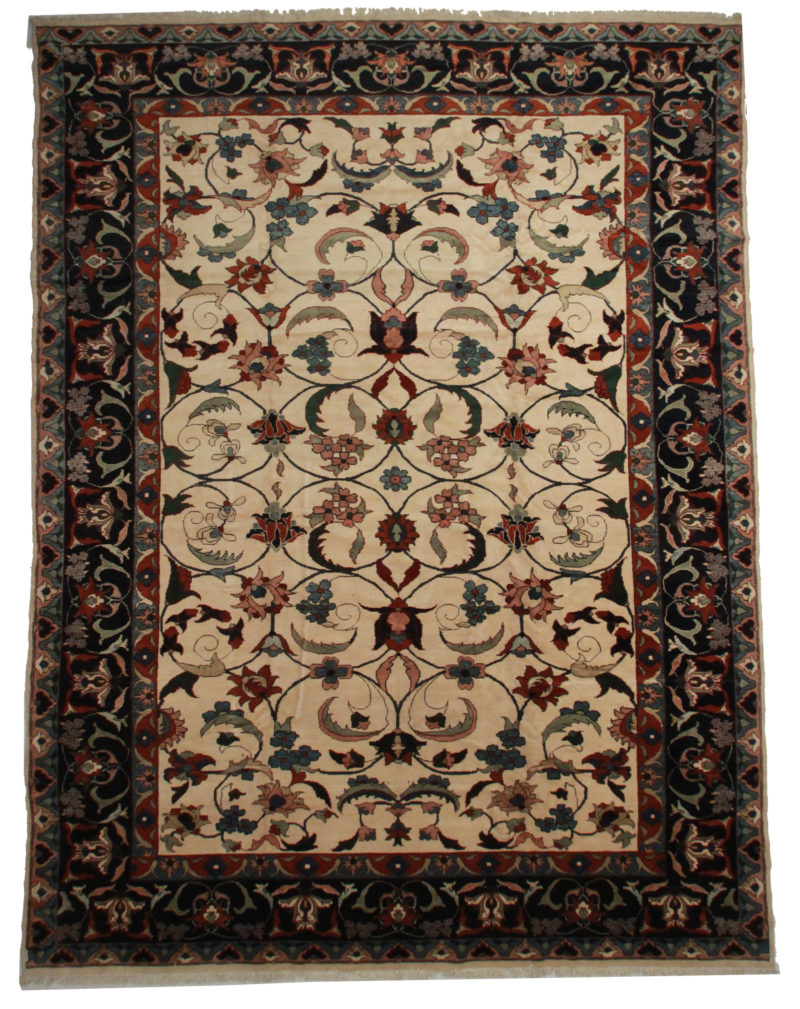 12'10" X 18' Hand Knotted Wool Persian Gharajeh Rug 14265