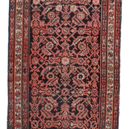 3'3" x 13'6" Antique Wool Persian Malayer Runner 12159