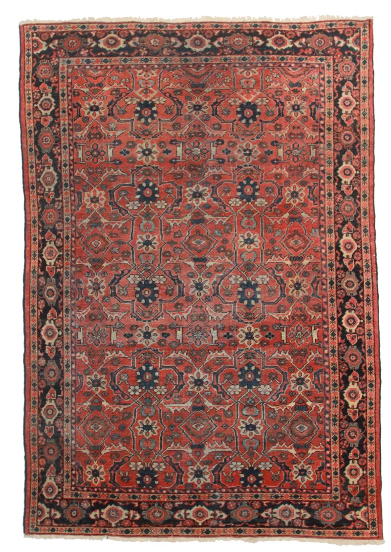 6′11″ × 10′1″ Hand Knotted Persian Mahal Rug 12239