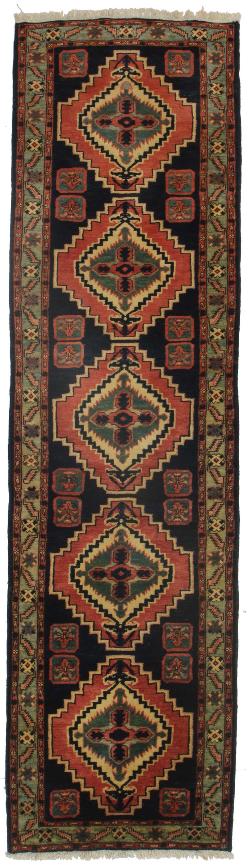 2'9" x 9'10" Vintage Turkish Wool Runner 10837