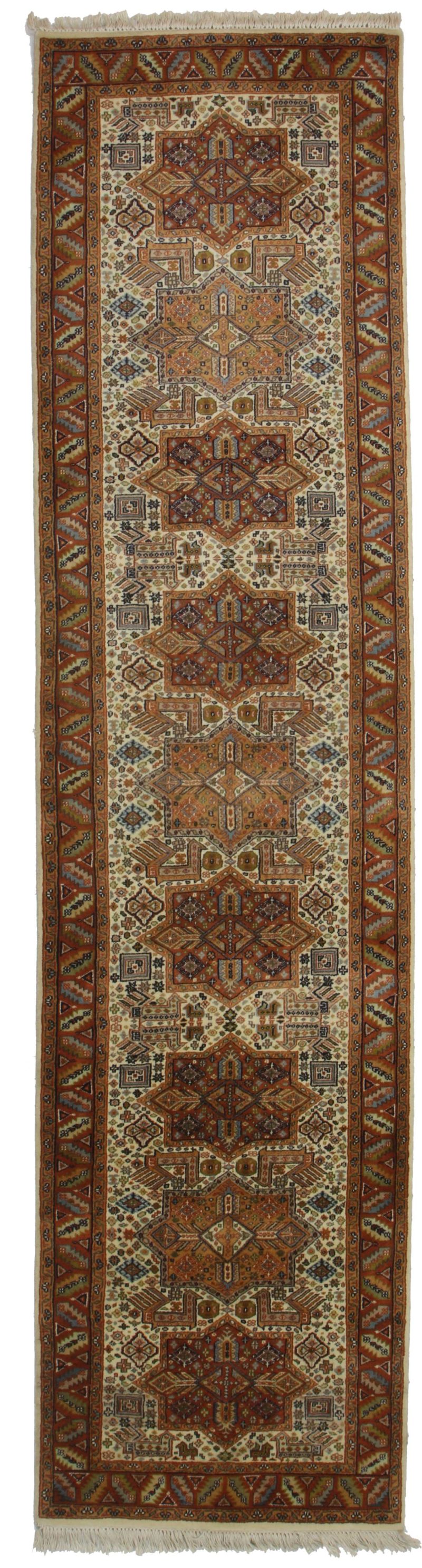 2'6" x 10'1" Hand Knotted Persian Style Runner 13912