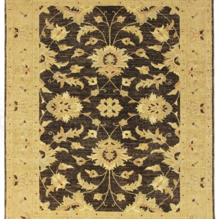5'1" x 6'7" Fine Hand Knotted Wool Persian Style Rug 14032