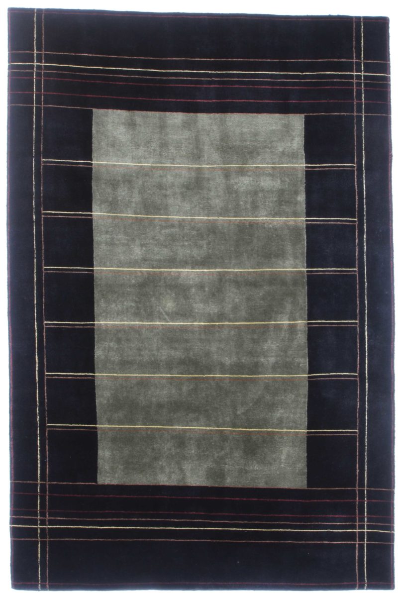 6' x 8'10" Hand Knotted Wool Indian Tibetan Rug 14442