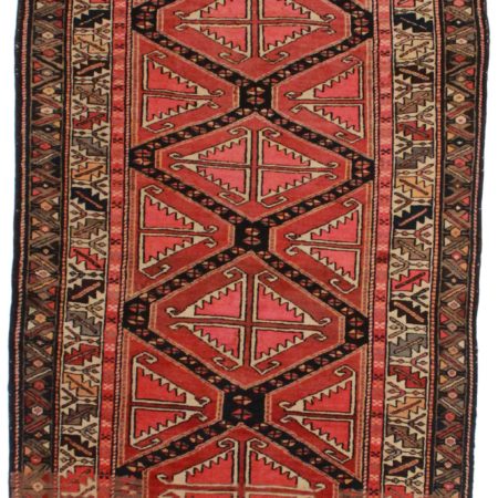 4'4" x 10'6" Vintage Persian Gharajeh Runner 1761