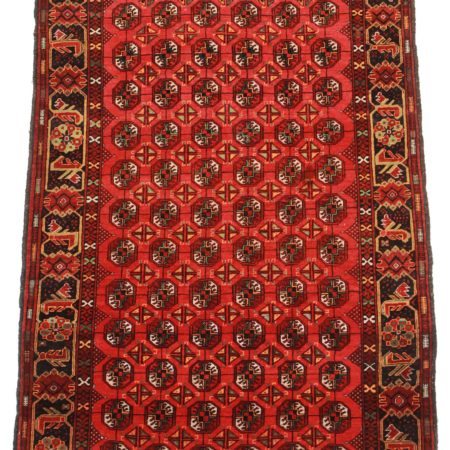 Afghan Akcha Rang Dar Carpet 160x190 Hand Knotted Red Patterned Orient 