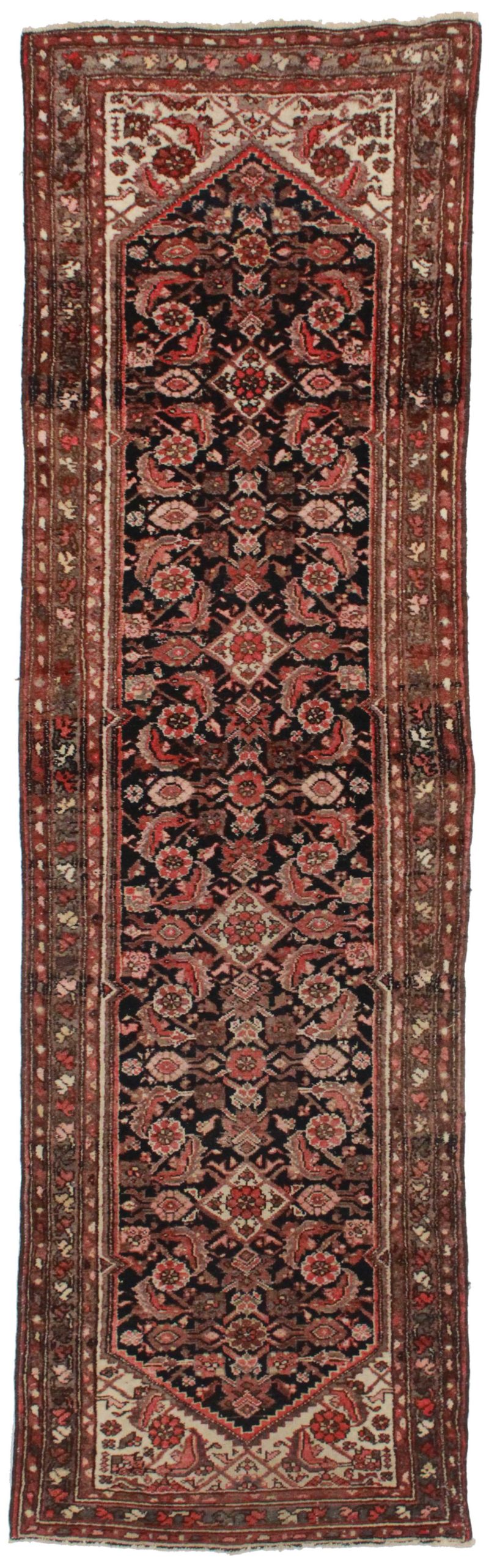 2'10" x 9'8" Vintage Persian Hamedan Runner 9682