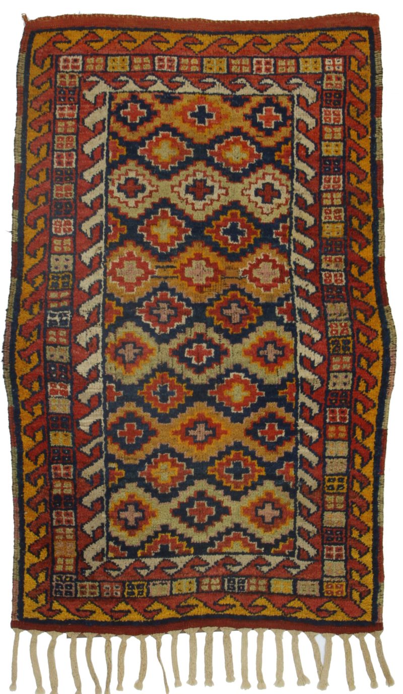 3'3" x 6' Hand Knotted Wool Turkish Rug 9872